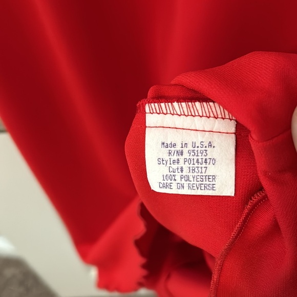 Pretty red relaxing women knee length dress size Medium - Picture 5 of 6